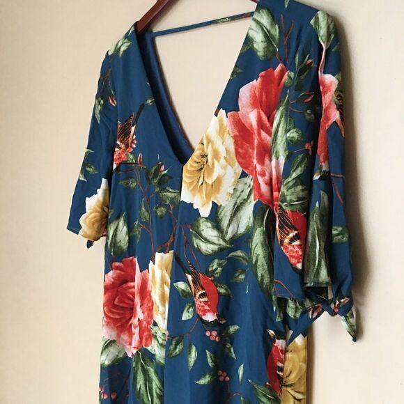 TIMING floralĀ cold shoulder boho dressāāSizeāsmall - Picture 9 of 10